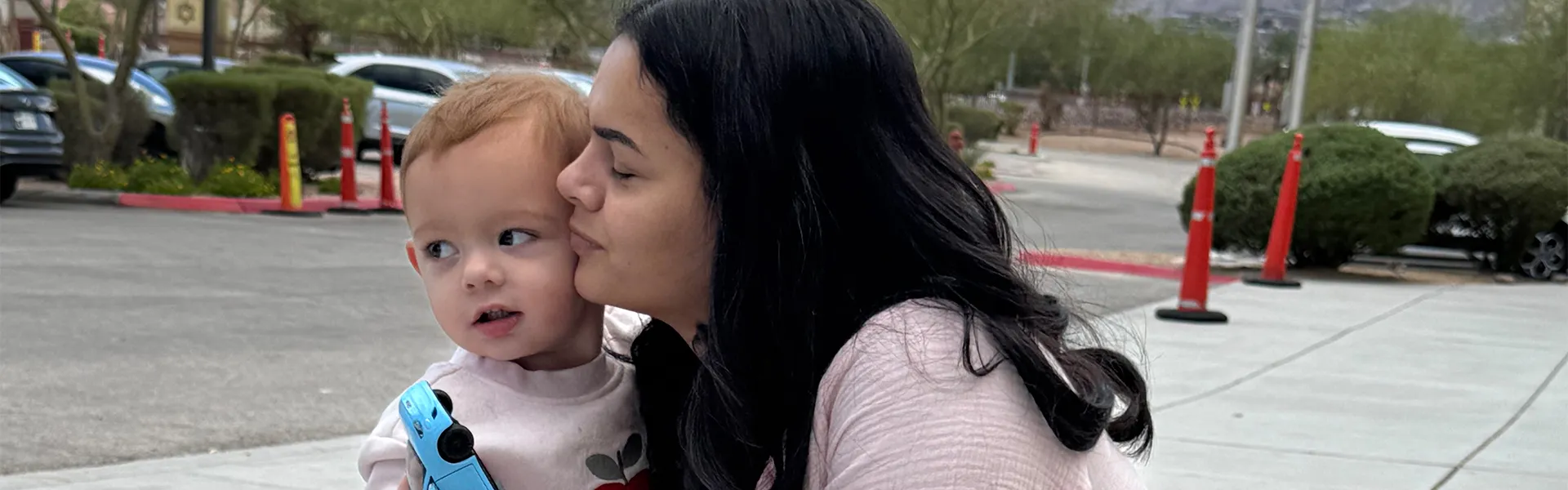 Kritika with her child