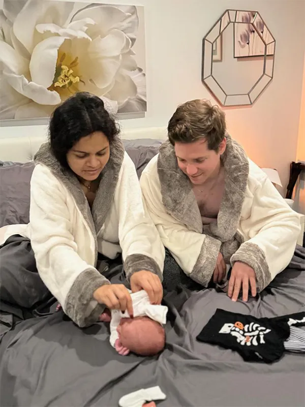 Kritika and Alex with baby