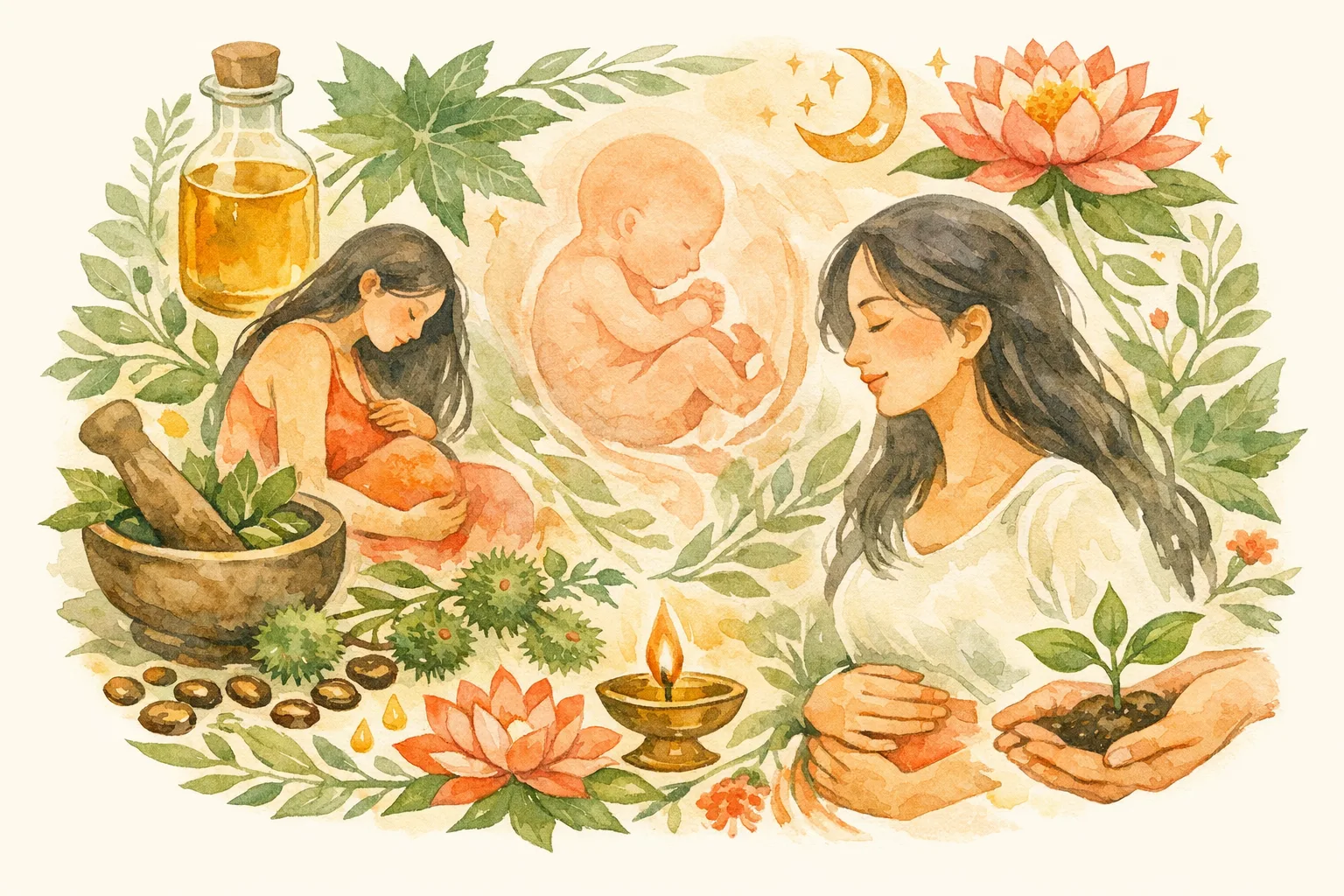 Editorial illustration for Castor Oil Fertility - What the Research Actually Shows
