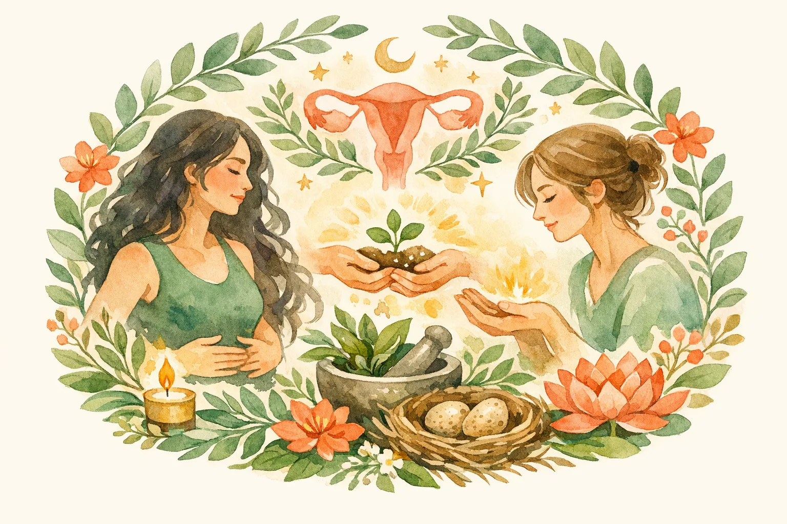 Editorial illustration for Fertility Meditation - What the Research Shows and What to Do Today