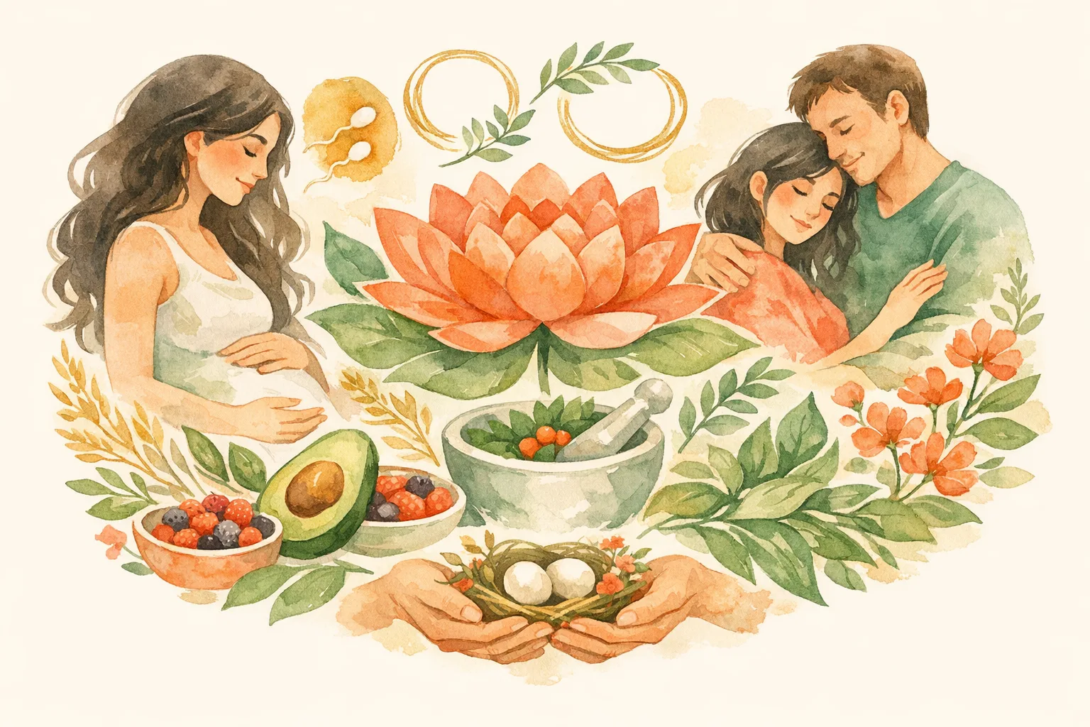Editorial illustration for Fertility Nutrition - What the Research Actually Shows