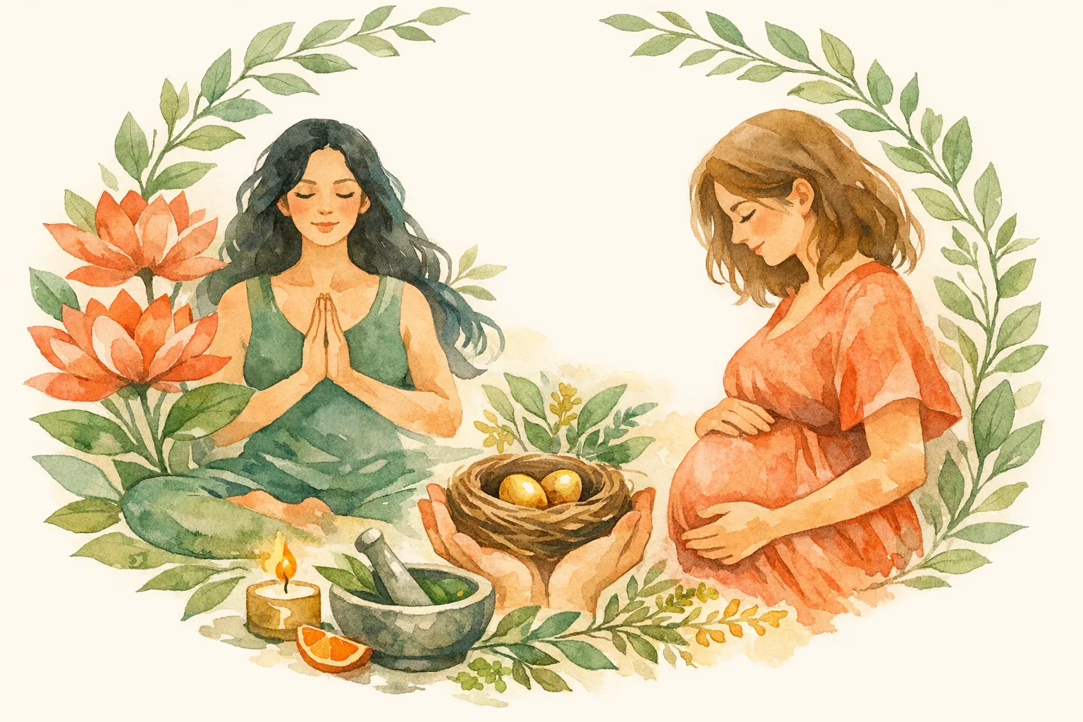 Editorial illustration for Fertility Yoga - What the Research Actually Shows (And What to Do Today)
