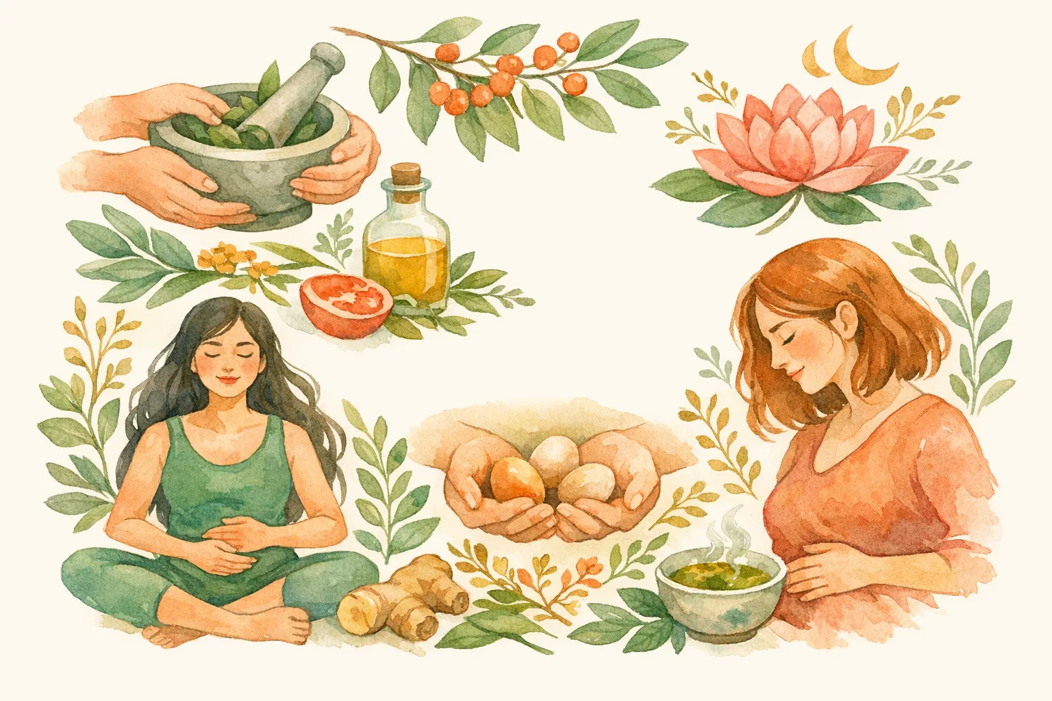 Editorial illustration for PCOS Natural Remedies That Actually Work - What the Research Really Shows