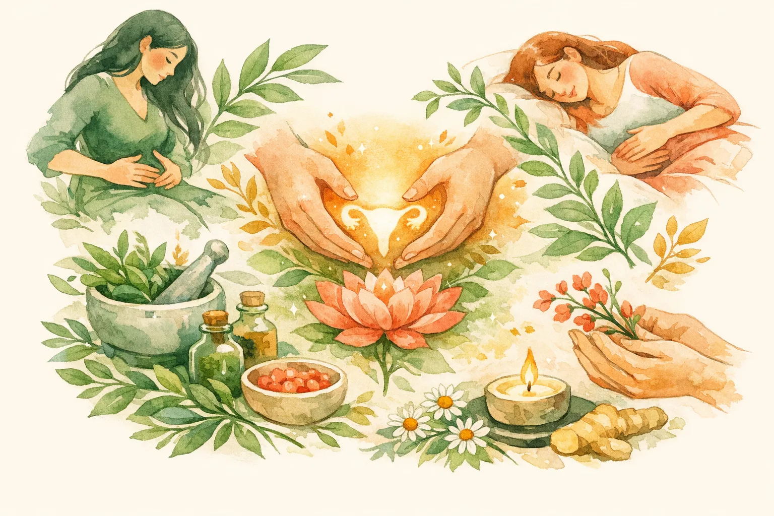 Editorial illustration for Womb Healing - What the Research Actually Shows